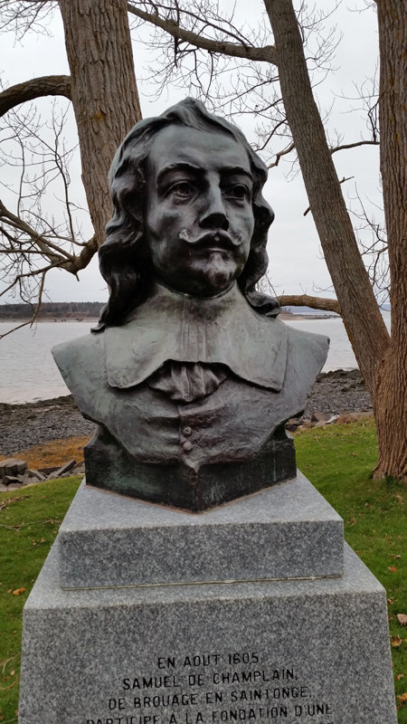 In recognition of Samuel de Champlain.